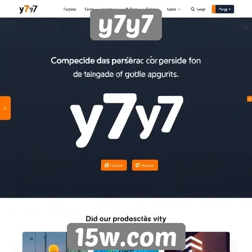 navegação intuitiva é destaque no site y7y7